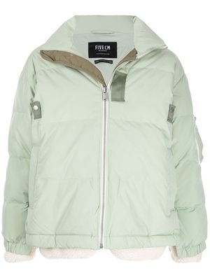 FIVE CM padded zip-up jacket - Green