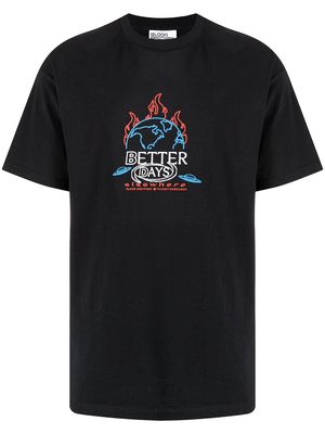 Blood Brother Latitude logo-print T-shirt - Black