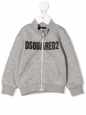 Dsquared2 Kids logo-print cotton sweatshirt - Grey