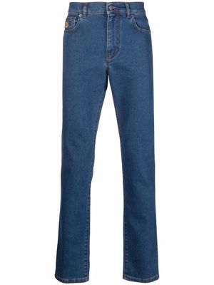 Moschino Teddy Bear-patch slim jeans - Blue