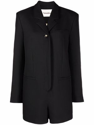 Nanushka tailored blazer playsuit - Black