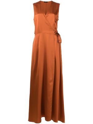 VOZ Frontwards wrap dress - Orange