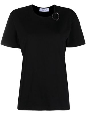 Act N°1 carabiner-detailed cotton t-shirt - Black