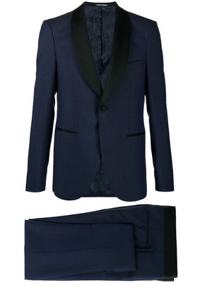 Emporio Armani slim-fit smoking suit - Blue