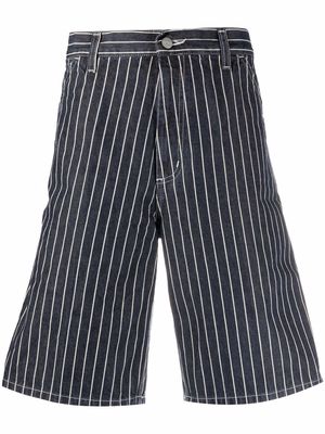 Carhartt WIP stripe-print bermuda shorts - Blue