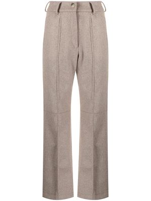 Materiel wide-leg trousers - Brown