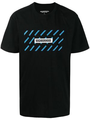 Neighborhood logo-print T-shirt - Black