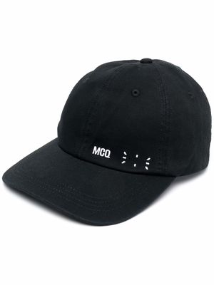 MCQ embroidered-logo cap - Black