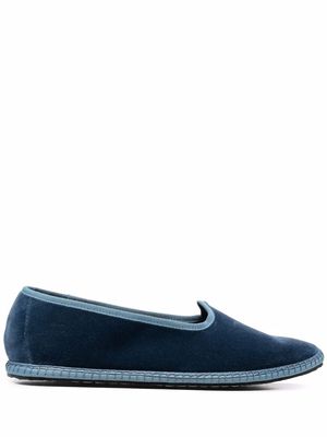 Vibi Venezia Delfina velvet loafers - Blue