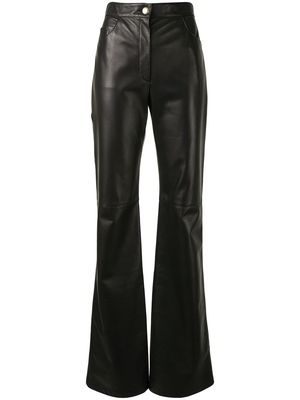 Proenza Schouler high-waisted leather trousers - Black
