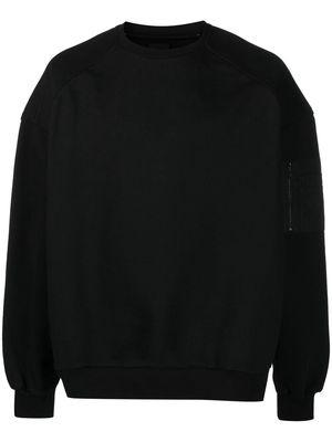 Juun.J arm-pocket sweatshirt - Black