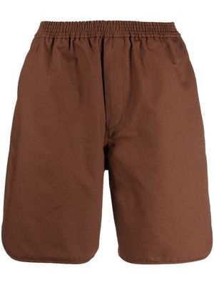 Valentino elasticated-waistband knee-length shorts - Brown