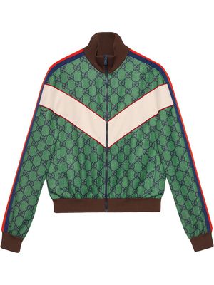 Gucci GG Web-stripe track jacket - Green