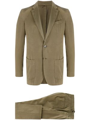 Dell'oglio fitted two-piece suit - Green