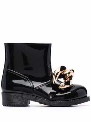 JW Anderson chain-embellished ankle boots - Black