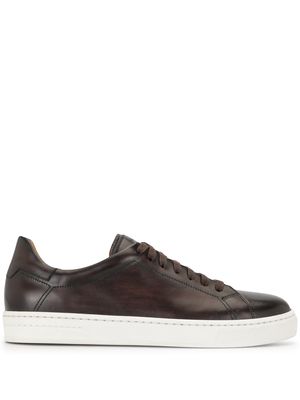 Magnanni leather low-top sneakers - Brown