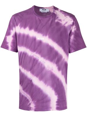 MSGM tie-dye print T-shirt - Purple