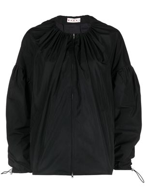 Marni balloon sleeve zipped jacket - Black