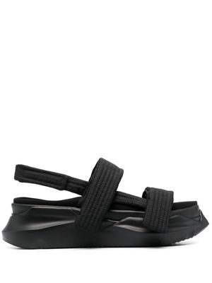 Rick Owens DRKSHDW slingback chunky sole sandals - Black