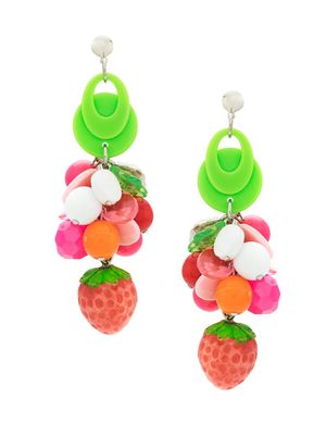 Amir Slama strawberry earrings - Multicolour