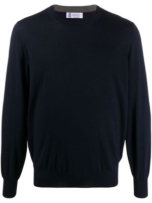 Brunello Cucinelli long-sleeve sweatshirt - Blue