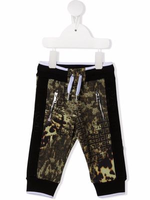 Givenchy Kids 4G camouflage-print trousers - Green