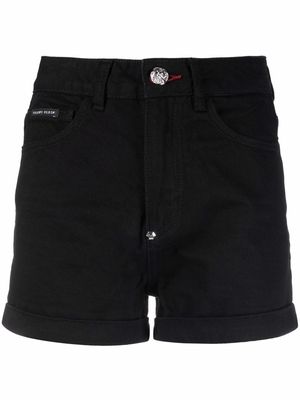 Philipp Plein slim-cut hot shorts - Black