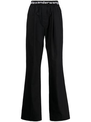 Alexander Wang logo waistband trousers - Black