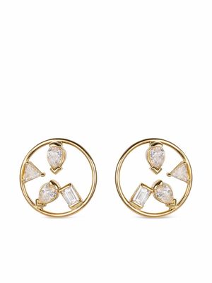 Gfg Jewellery 18kt yellow gold Project 2020 diamond earrings
