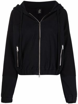 Thom Krom zipped hooded jacket - Black