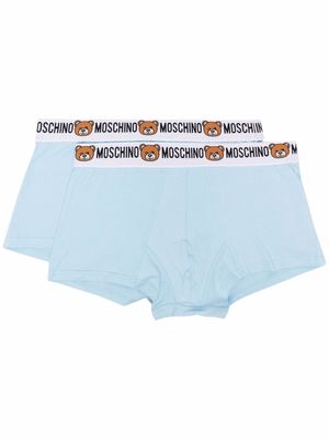 Moschino two-pack logo-waistband boxers - Blue