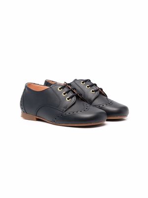 CLARYS embossed derby shoes - Blue