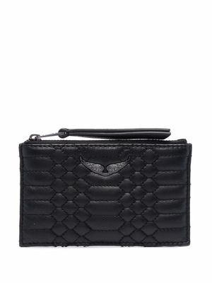 Zadig&Voltaire quilted-finish wallet - Black