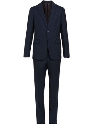 Prada slim-fit single-breasted suit - Blue