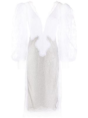 Christopher Kane lace bodice bridal dress - White