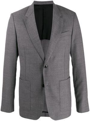 AMI Paris classic button-up blazer - Grey
