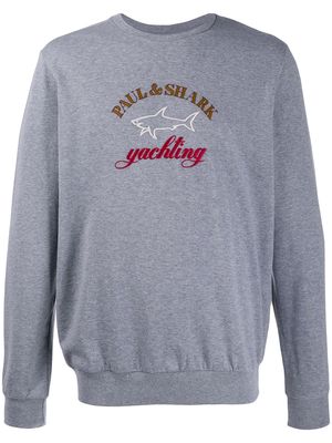 Paul & Shark embroidered logo jumper - Grey