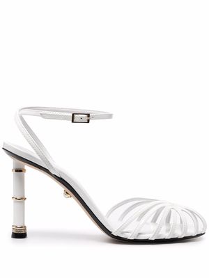 Alevì Denise leather sandals - White