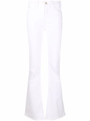Emporio Armani mid-rise flared jeans - White