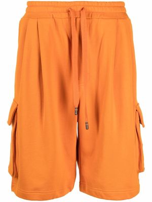 Dolce & Gabbana logo-plaque cargo shorts - Orange