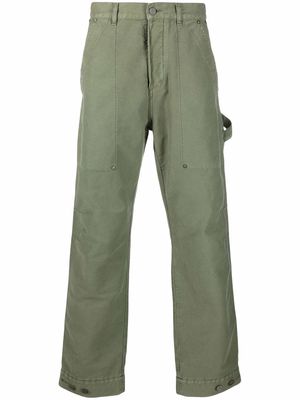 Palm Angels patch pocket denim trousers - Green