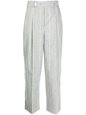 Lorena Antoniazzi high-waisted cropped trousers - Grey