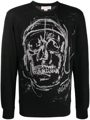 Alexander McQueen graphic-print sweatshirt - Black