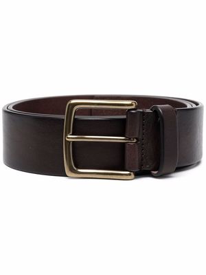 Officine Creative grained buffalo leather belt - Brown