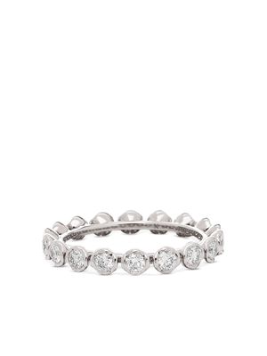 Annoushka 18kt white gold Marguerite diamond eternity ring - Silver