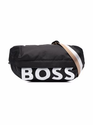 BOSS Kidswear logo-print belt bag - Black