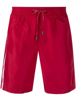 Dolce & Gabbana drawstring-waist swim shorts - Red