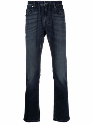 7 For All Mankind mid-rise slim-fit jeans - Blue