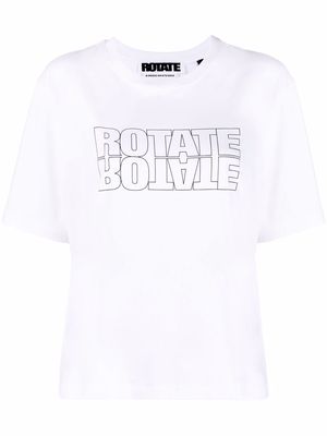 ROTATE logo-print T-shirt - White