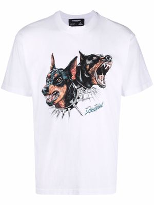 DOMREBEL Pups graphic-print T-shirt - White